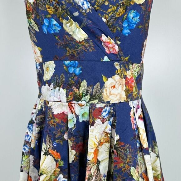 Sinequanone Floral Fit Flare Bow Dress Sz 6 Coquette Romantic Cottage Graduation - Picture 8 of 13